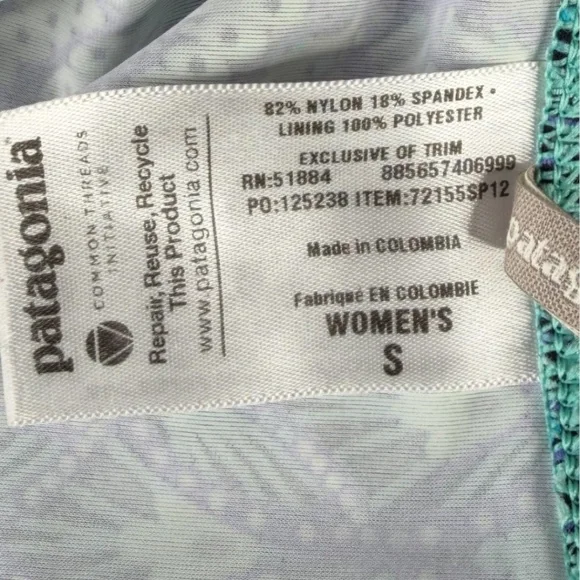 Patagonia Kupala Printed Triangle Bikini Top Bottom - Picture 7 of 10